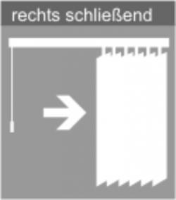 vertikallemelle rechts schließend